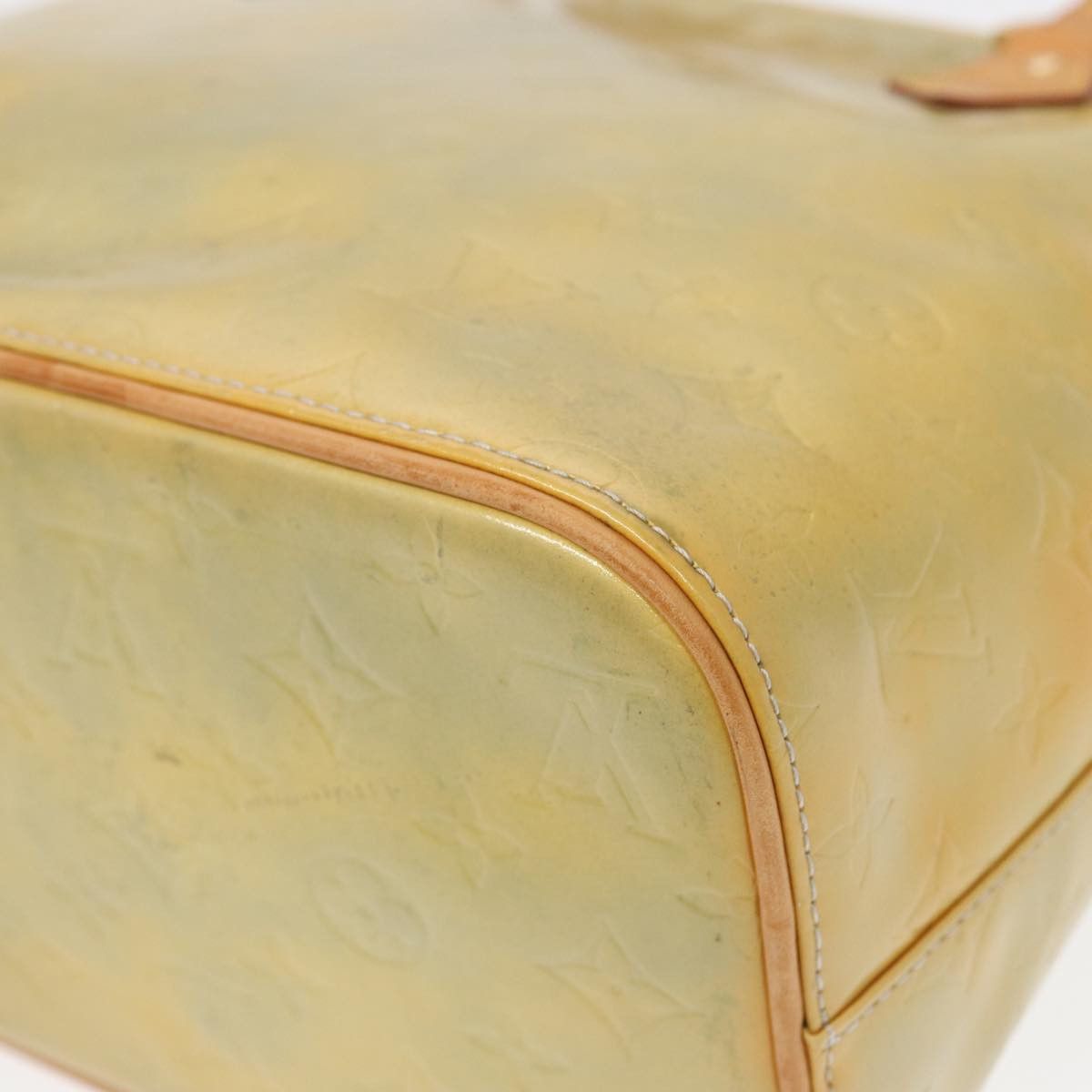 Louis Vuitton Houston Yellow Patent Leather Handbag (Pre-Owned) Size ONE SIZE - 8 Thumbnail