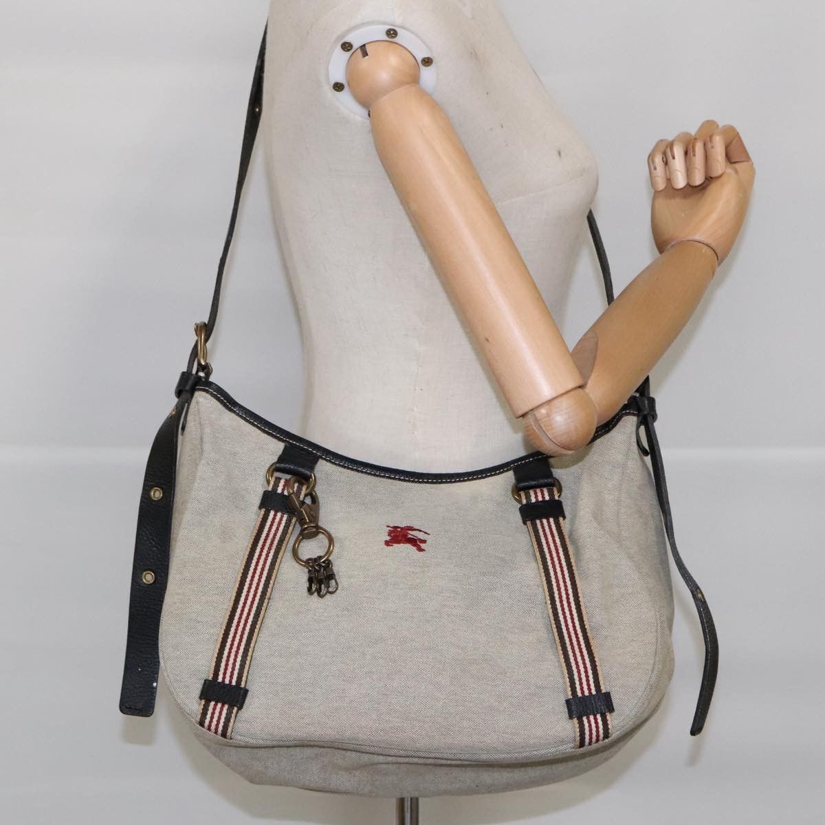 Burberry Blue Label Beige Canvas Shoulder Bag (Pre-Owned) Size ONE SIZE - 14 Thumbnail