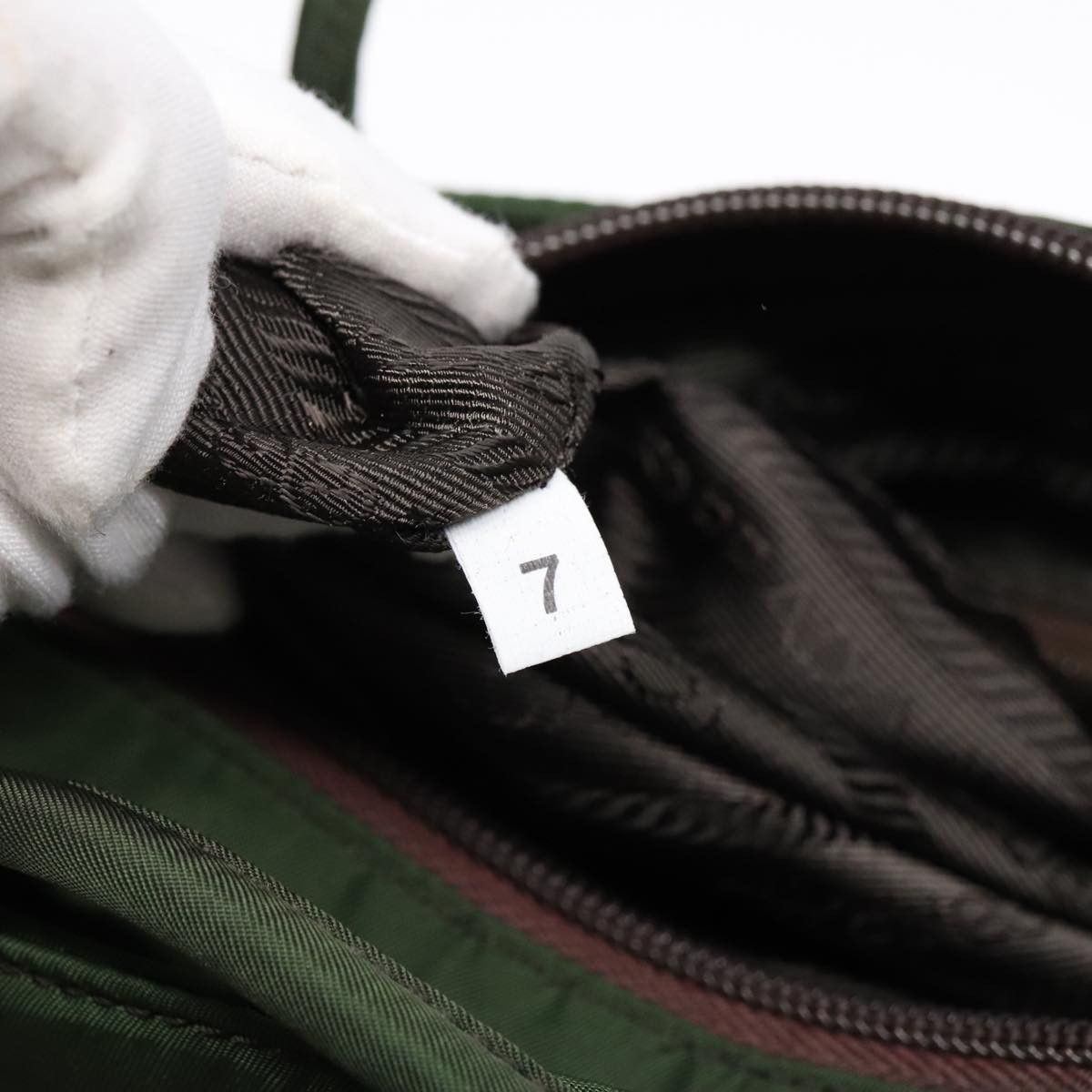 Prada Green Synthetic Shoulder Bag (Pre-Owned) Size ONE SIZE - 8 Thumbnail