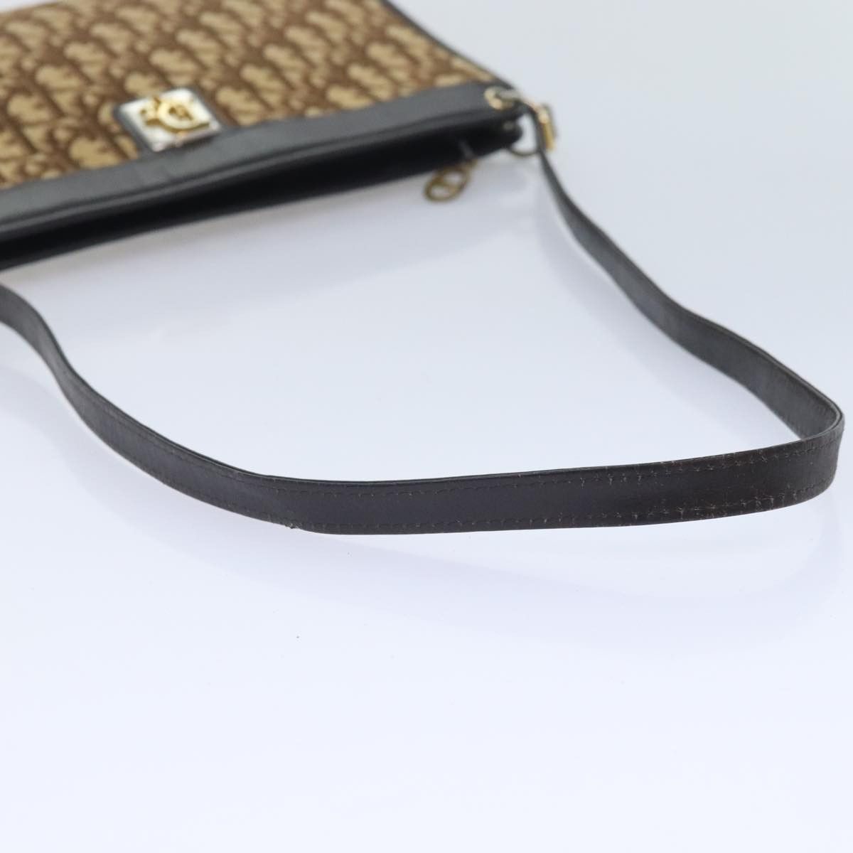 Dior Trotter Brown Canvas Shoulder Bag (Pre-Owned) Size ONE SIZE - 4 Thumbnail