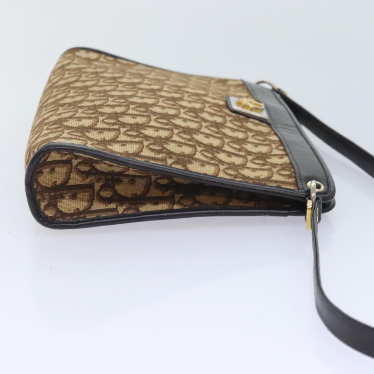 Dior Trotter Brown Canvas Shoulder Bag (Pre-Owned) Size ONE SIZE - 13 Thumbnail