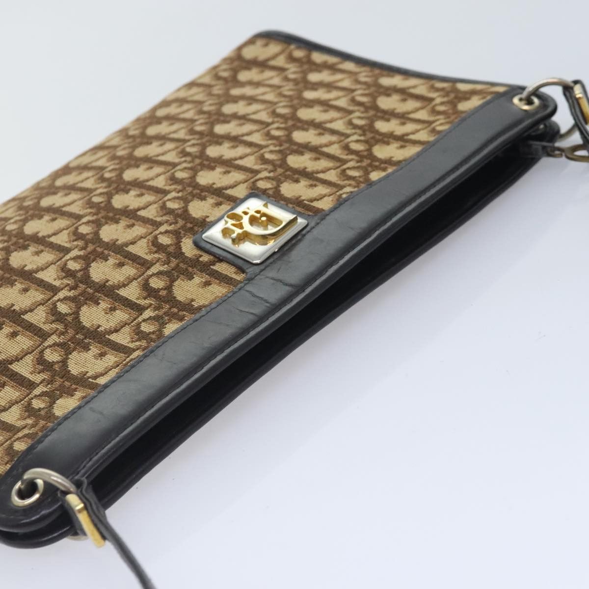 Dior Trotter Brown Canvas Shoulder Bag (Pre-Owned) Size ONE SIZE - 14 Thumbnail