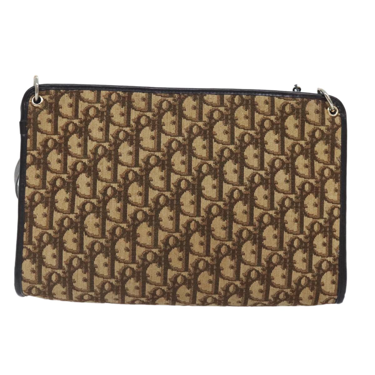 Dior Trotter Brown Canvas Shoulder Bag (Pre-Owned) Size ONE SIZE - 2 Thumbnail
