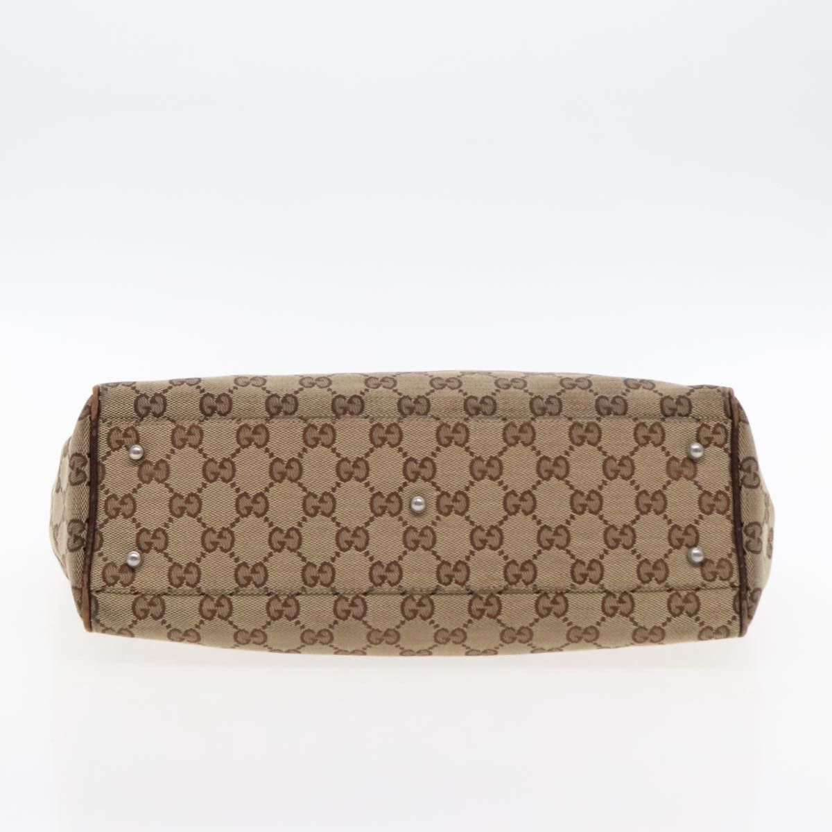 Gucci Gg Canvas Beige Canvas Handbag (Pre-Owned) Size ONE SIZE - 18 Thumbnail