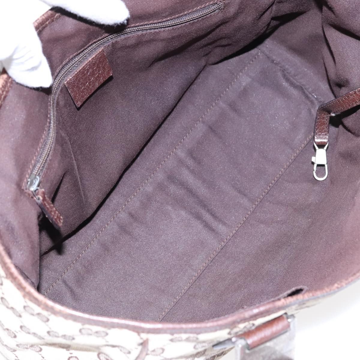 Gucci Gg Canvas Beige Canvas Handbag (Pre-Owned) Size ONE SIZE - 10 Thumbnail