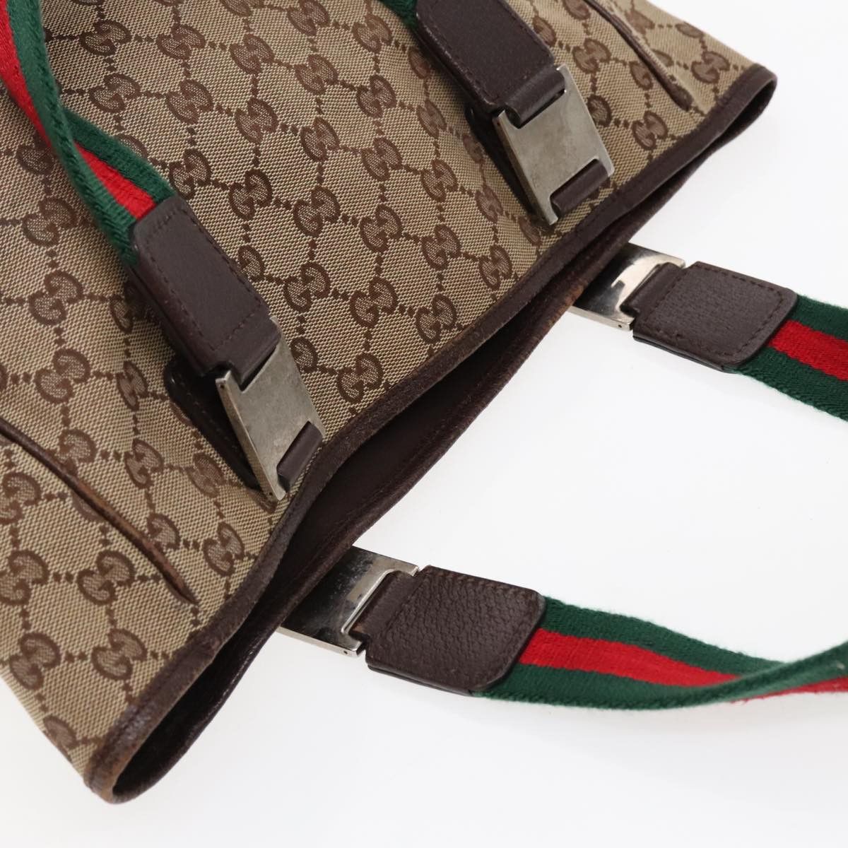 Gucci Gg Canvas Beige Canvas Handbag (Pre-Owned) Size ONE SIZE - 15 Thumbnail