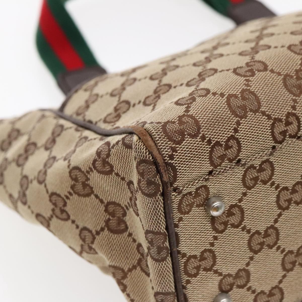 Gucci Gg Canvas Beige Canvas Handbag (Pre-Owned) Size ONE SIZE - 9 Thumbnail