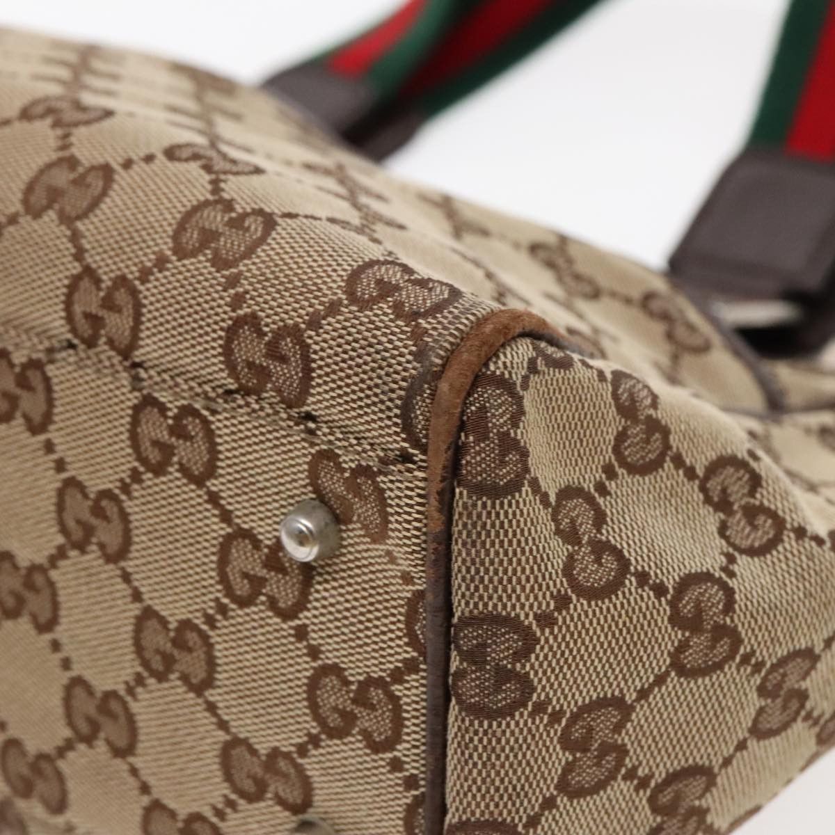 Gucci Gg Canvas Beige Canvas Handbag (Pre-Owned) Size ONE SIZE - 8 Thumbnail
