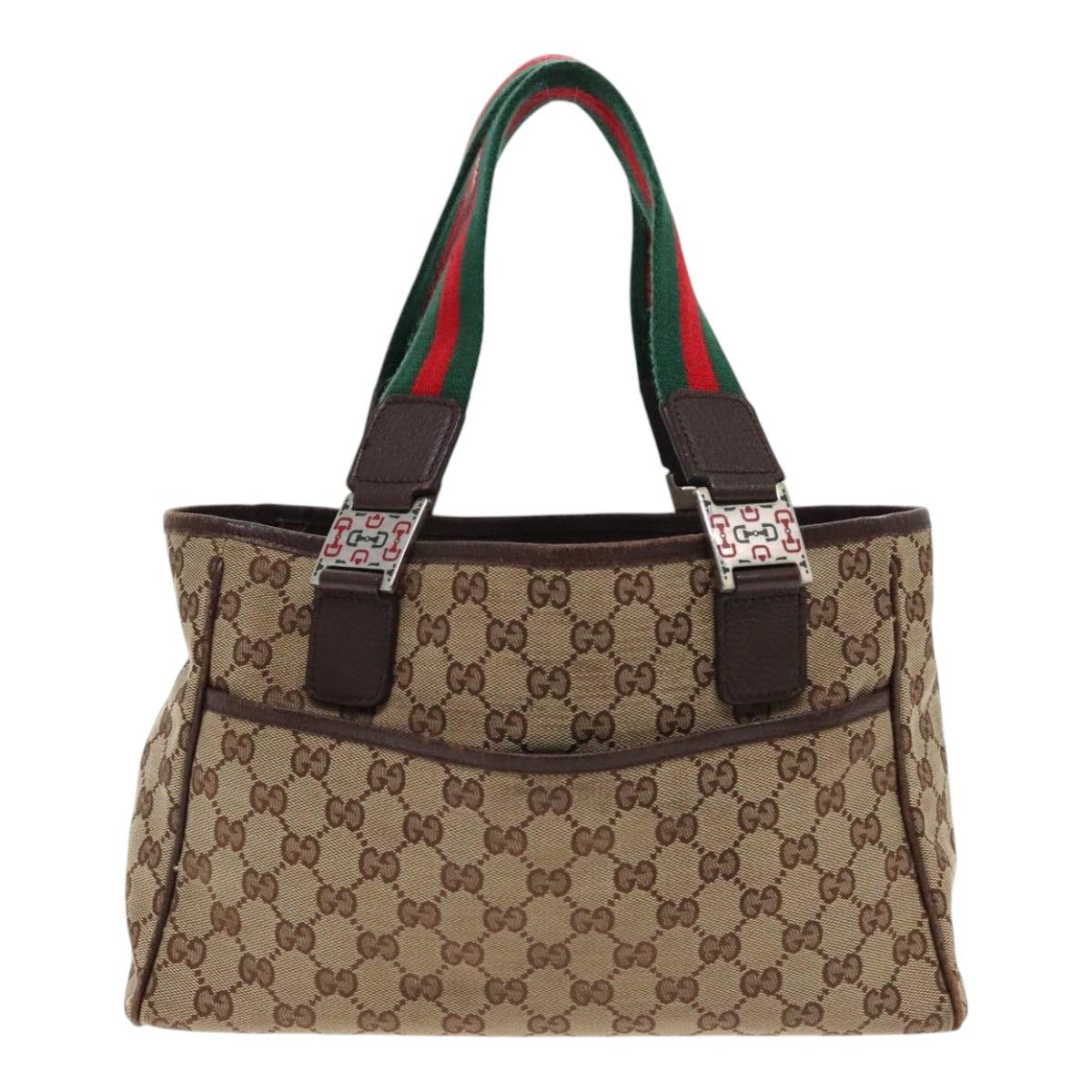Gucci Gg Canvas Beige Canvas Handbag (Pre-Owned) Size ONE SIZE - 2 Thumbnail