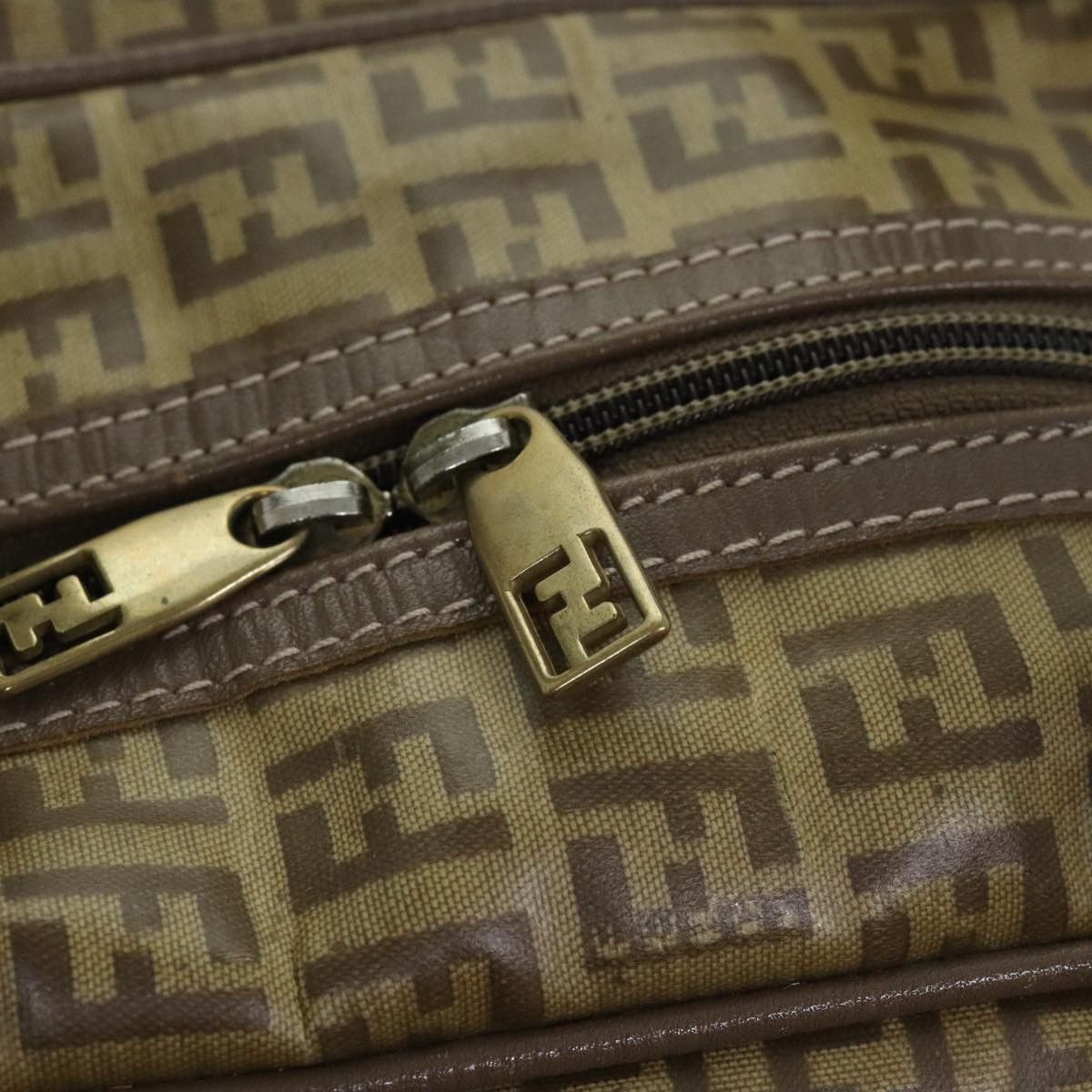 Fendi Zucchino Brown Canvas Handbag (Pre-Owned) Size ONE SIZE - 13 Thumbnail