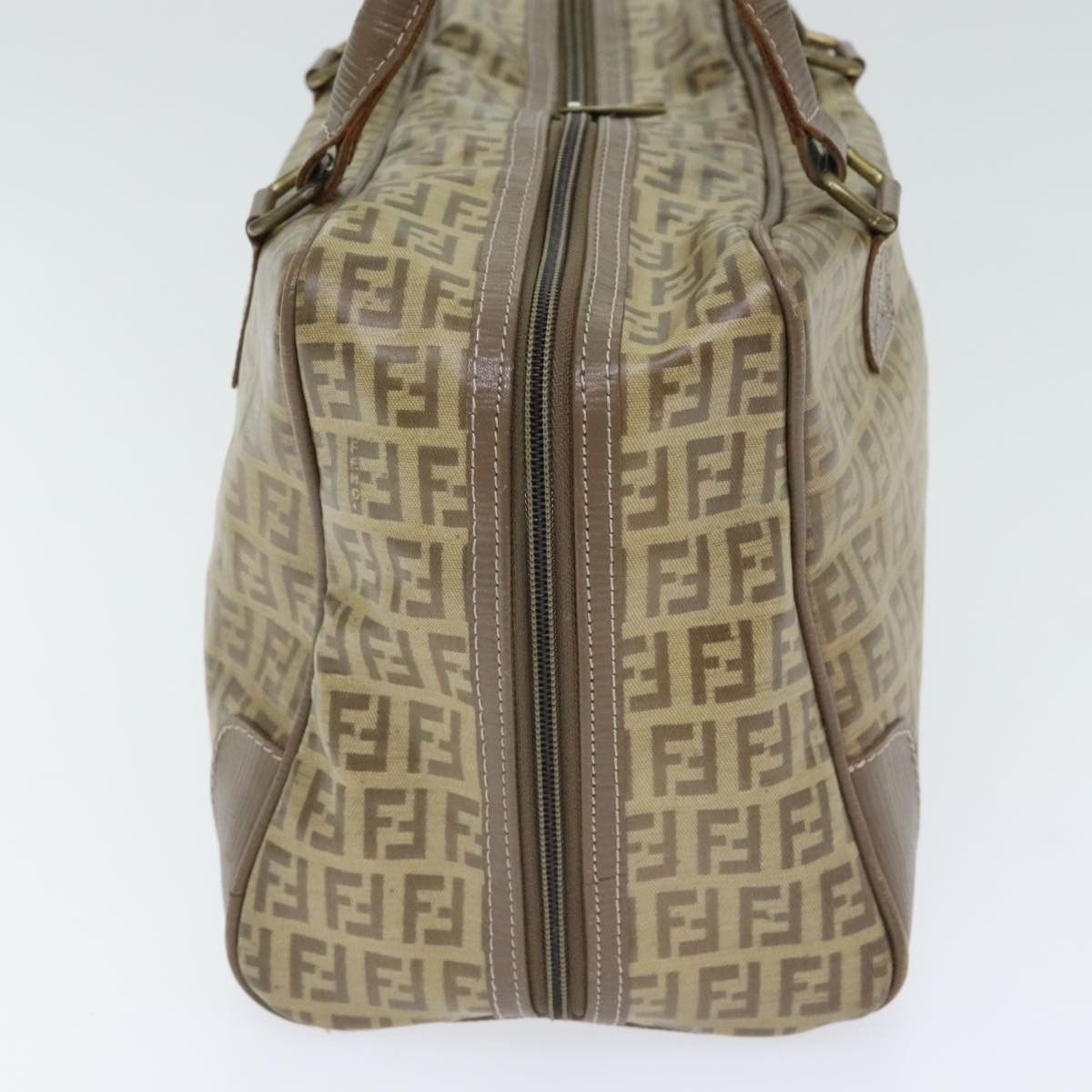 Fendi Zucchino Brown Canvas Handbag (Pre-Owned) Size ONE SIZE - 4 Thumbnail