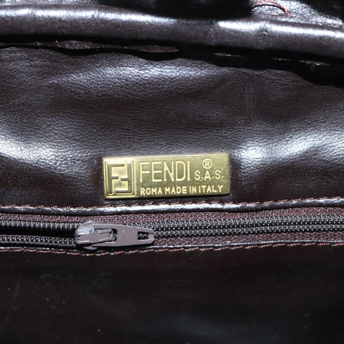 Fendi Zucchino Brown Canvas Handbag (Pre-Owned) Size ONE SIZE - 14 Thumbnail