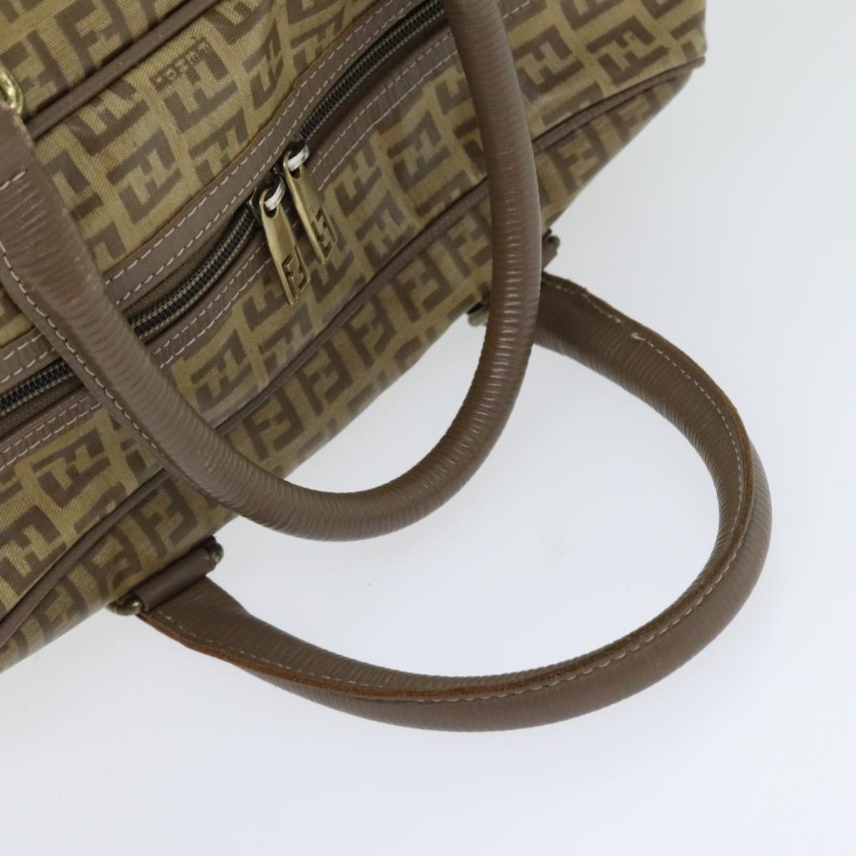 Fendi Zucchino Brown Canvas Handbag (Pre-Owned) Size ONE SIZE - 6 Thumbnail