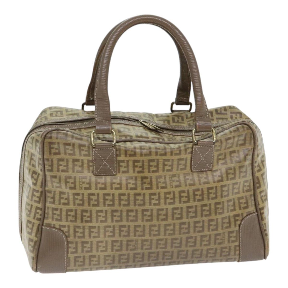 Fendi Zucchino Brown Canvas Handbag (Pre-Owned) Size ONE SIZE - 20 Thumbnail