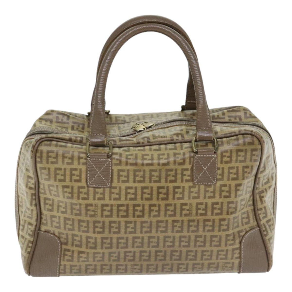 Fendi Zucchino Brown Canvas Handbag (Pre-Owned) Size ONE SIZE - 2 Thumbnail