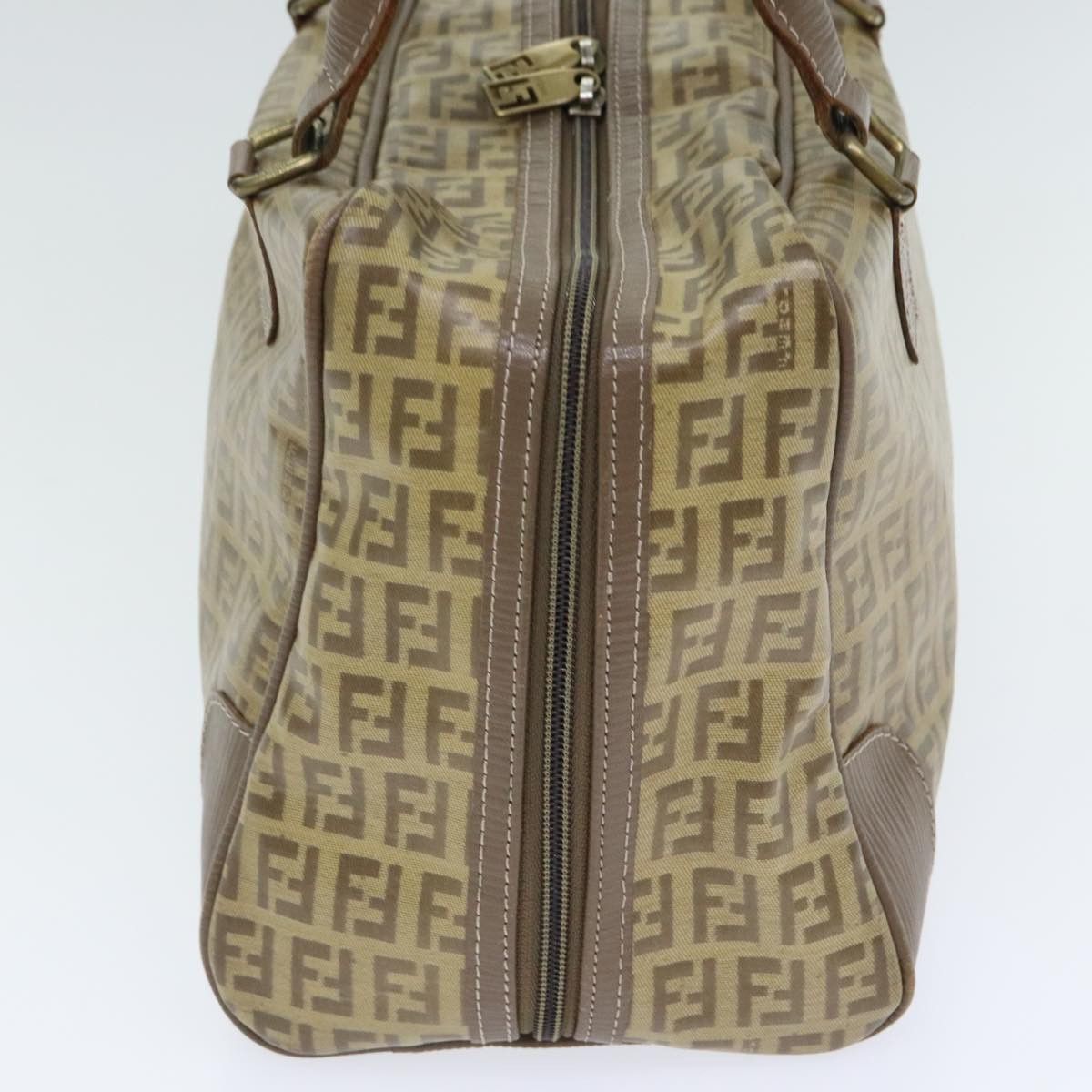 Fendi Zucchino Brown Canvas Handbag (Pre-Owned) Size ONE SIZE - 3 Thumbnail
