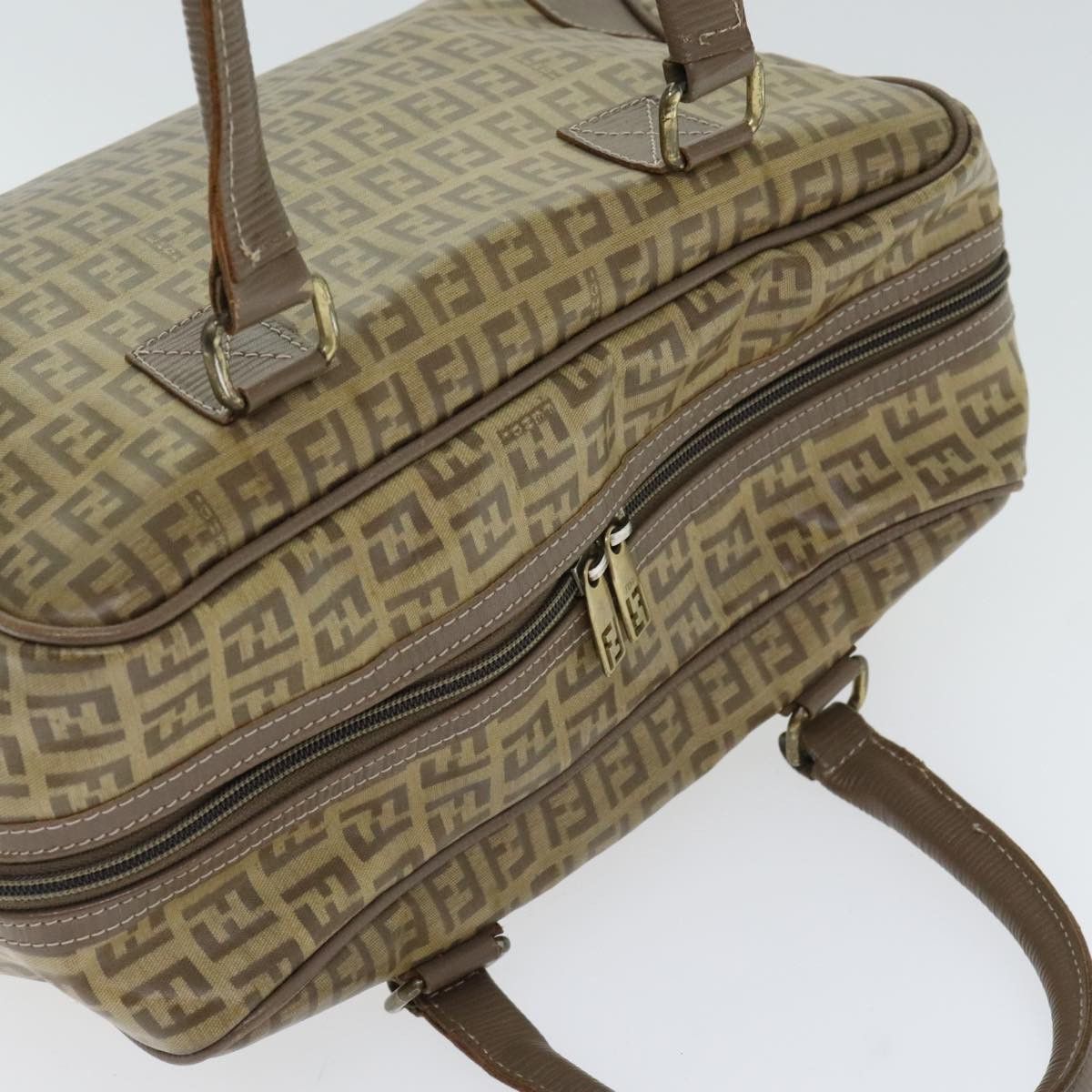 Fendi Zucchino Brown Canvas Handbag (Pre-Owned) Size ONE SIZE - 5 Thumbnail