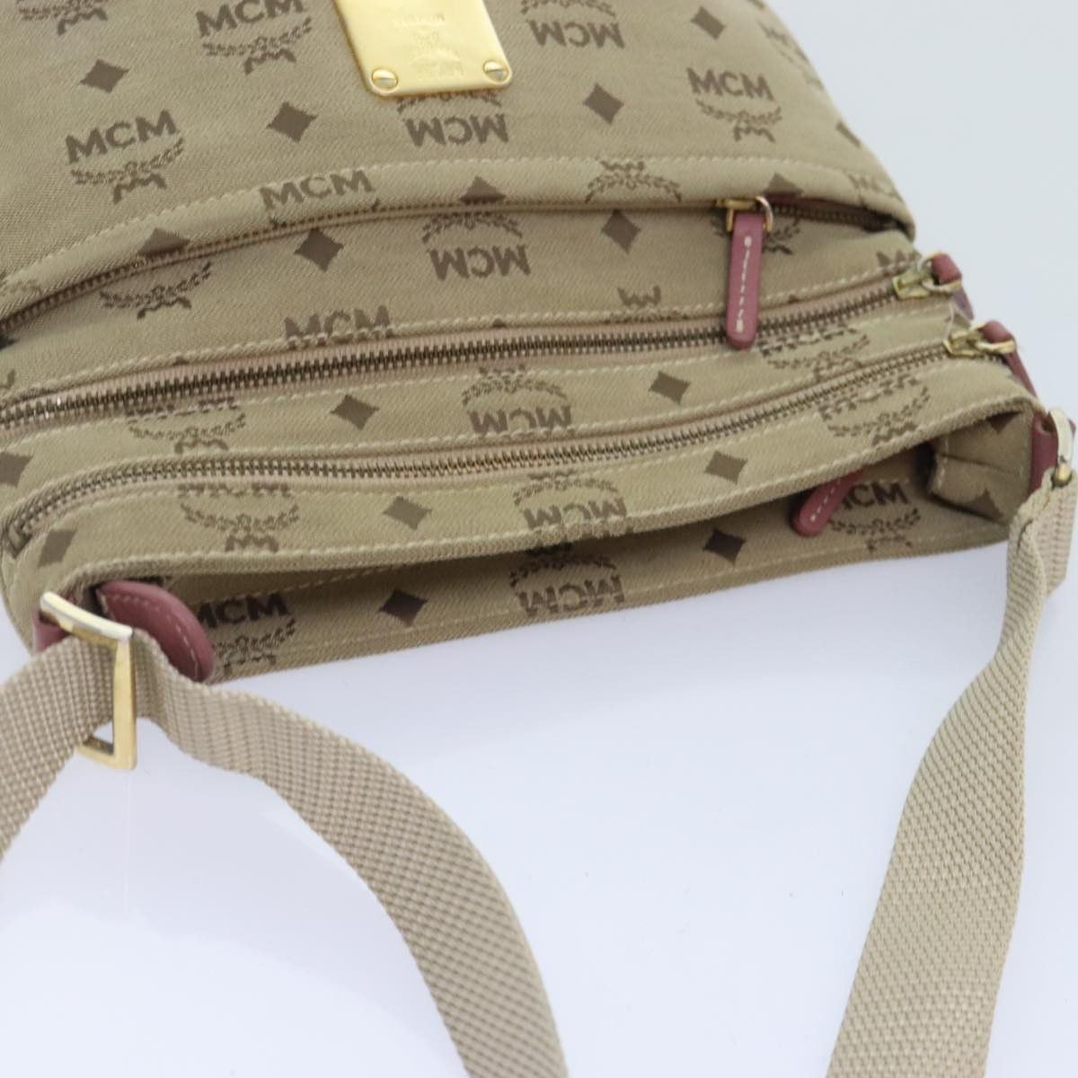 MCM Beige Canvas Shoulder Bag (Pre-Owned) Size ONE SIZE - 15 Thumbnail