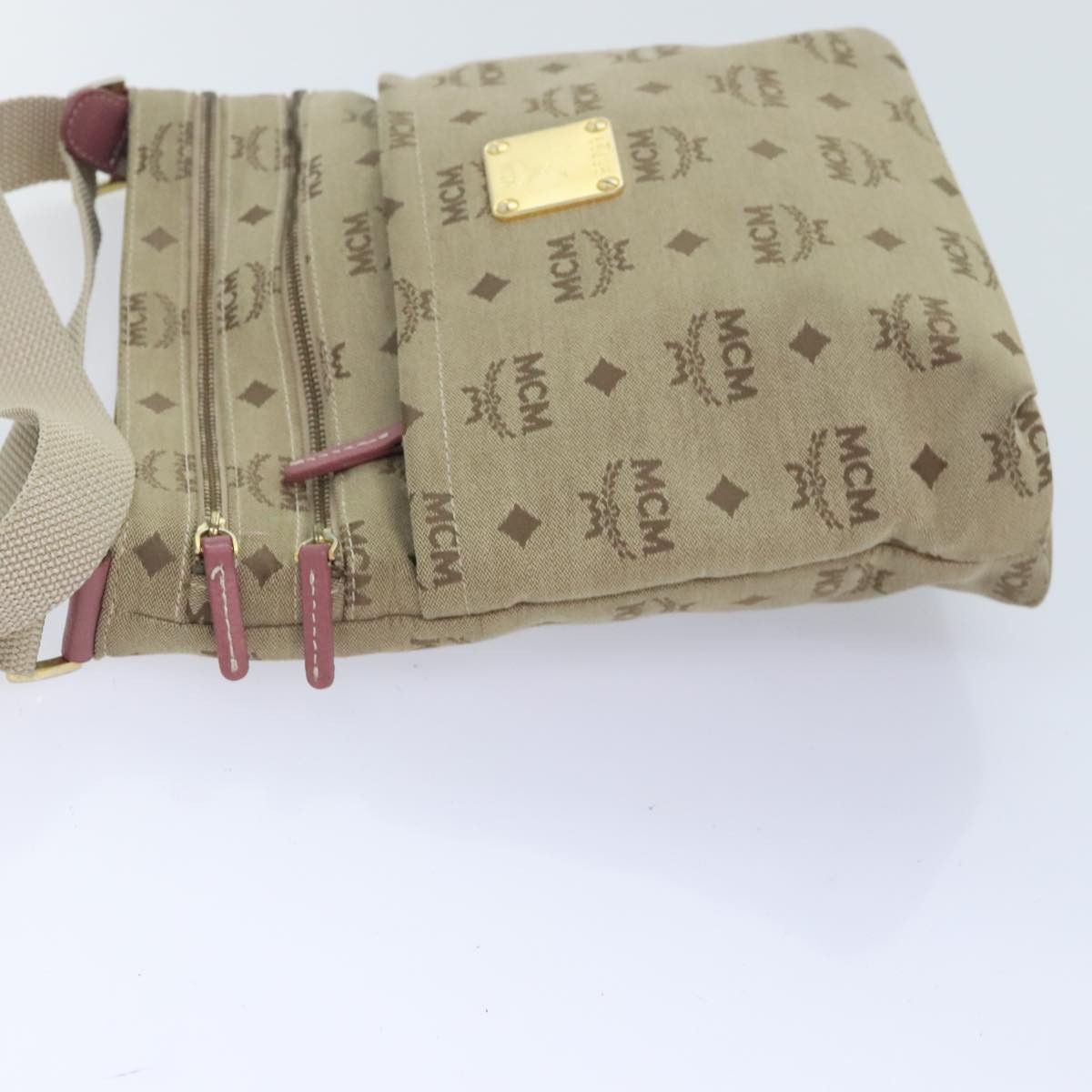 MCM Beige Canvas Shoulder Bag (Pre-Owned) Size ONE SIZE - 4 Thumbnail