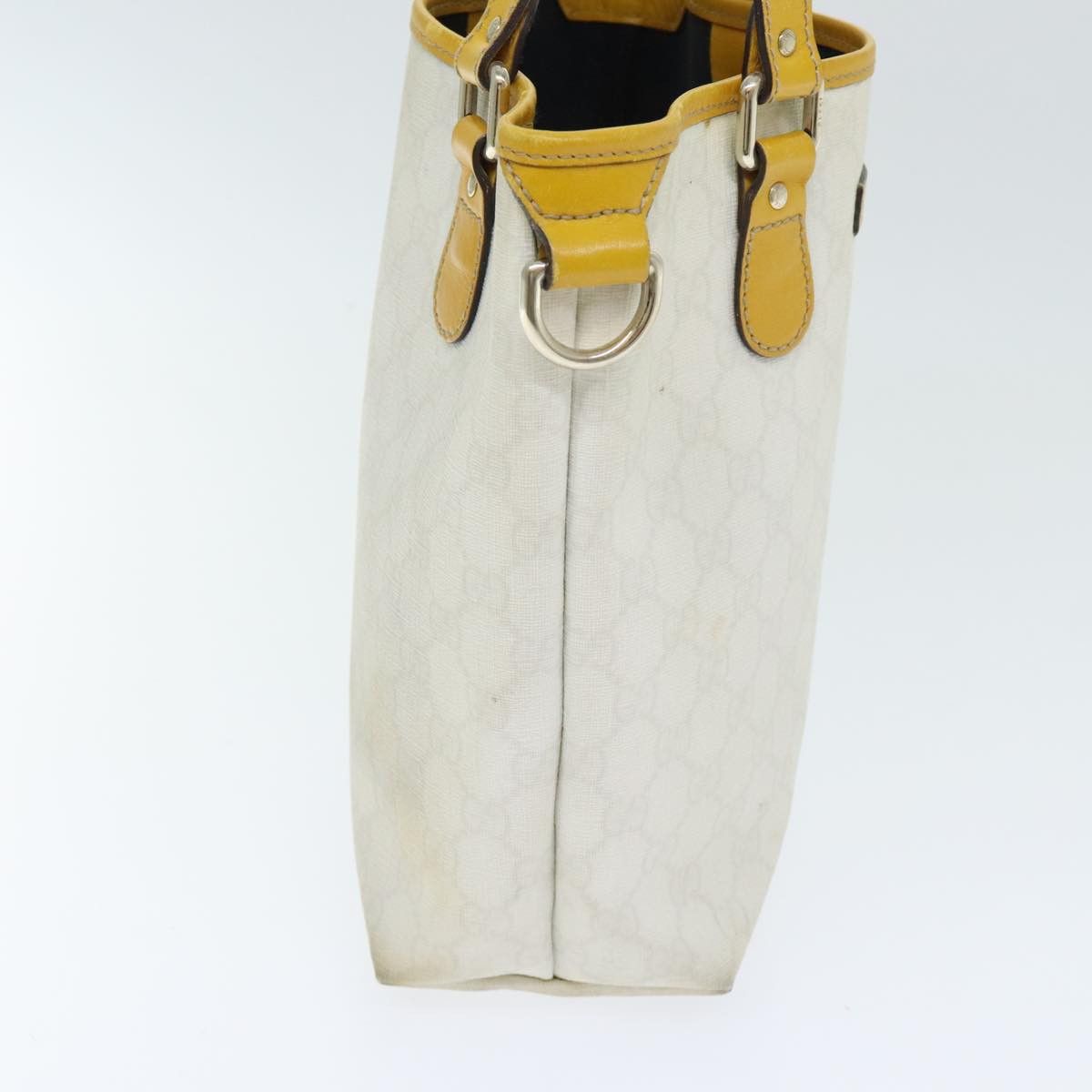 Gucci Gg Supreme White Leather Tote Bag (Pre-Owned) Size ONE SIZE - 13 Thumbnail