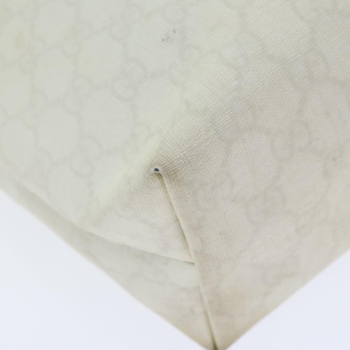 Gucci Gg Supreme White Leather Tote Bag (Pre-Owned) Size ONE SIZE - 5 Thumbnail