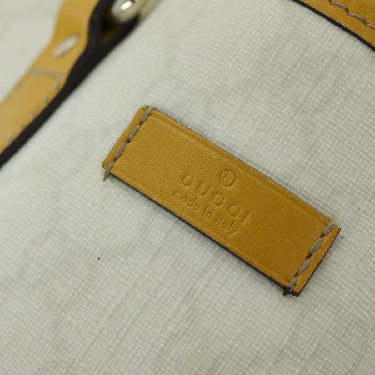 Gucci Gg Supreme White Leather Tote Bag (Pre-Owned) Size ONE SIZE - 19 Thumbnail