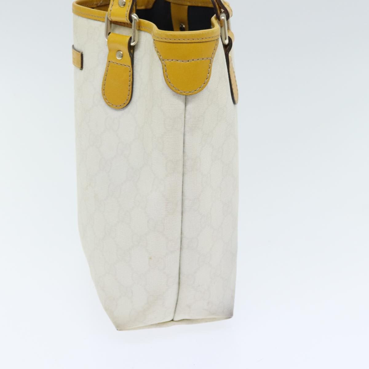 Gucci Gg Supreme White Leather Tote Bag (Pre-Owned) Size ONE SIZE - 3 Thumbnail