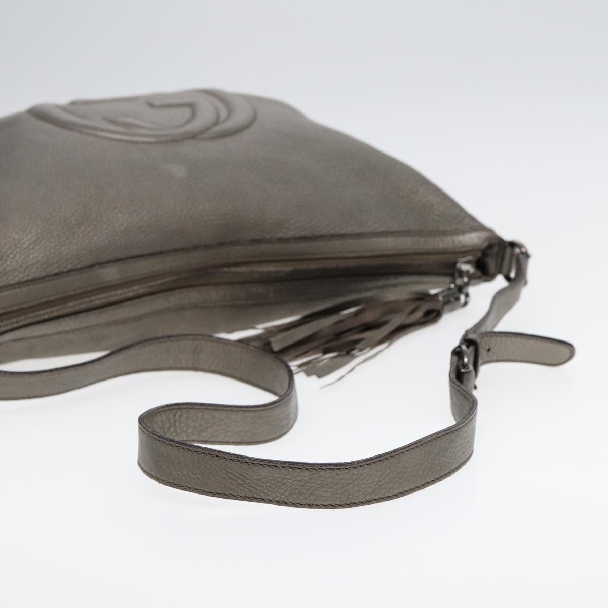 Gucci Soho Silver Leather Shoulder Bag (Pre-Owned) Size ONE SIZE - 4 Thumbnail