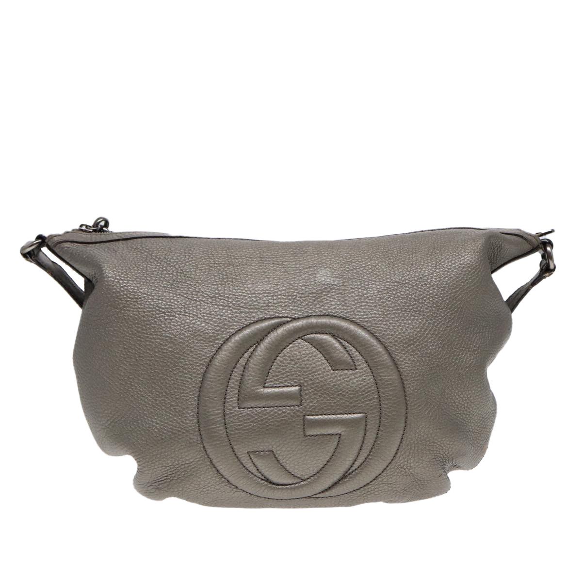 Gucci Soho Silver Leather Shoulder Bag (Pre-Owned) Size ONE SIZE - 14 Thumbnail