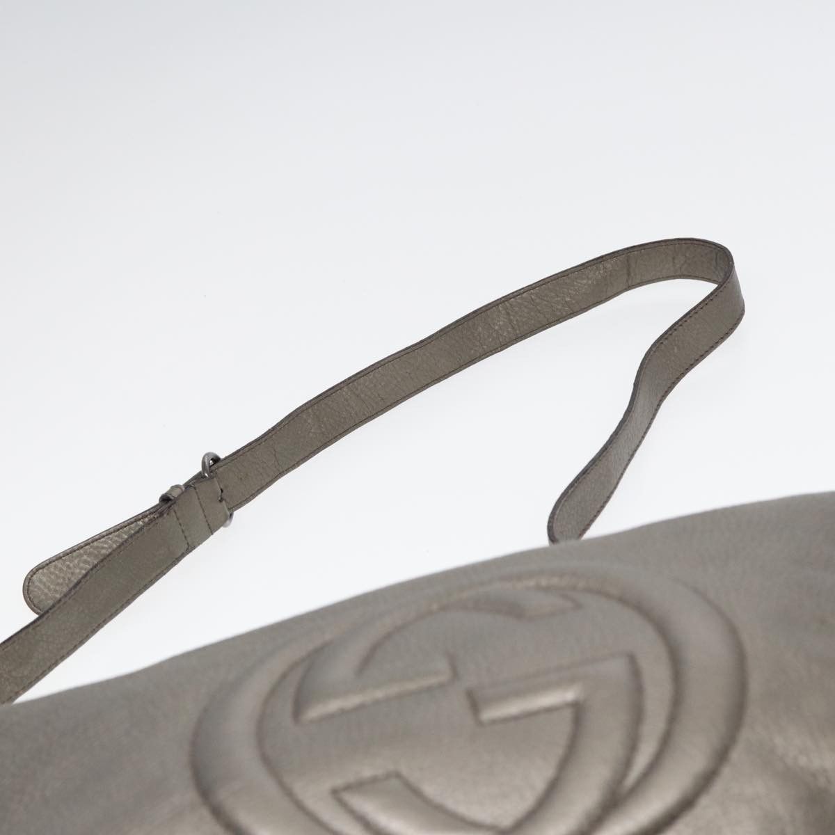 Gucci Soho Silver Leather Shoulder Bag (Pre-Owned) Size ONE SIZE - 12 Thumbnail