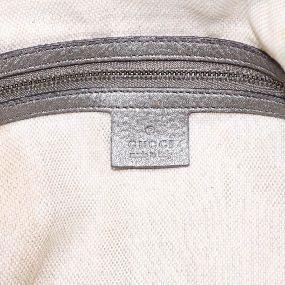 Gucci Soho Silver Leather Shoulder Bag (Pre-Owned) Size ONE SIZE - 8 Thumbnail