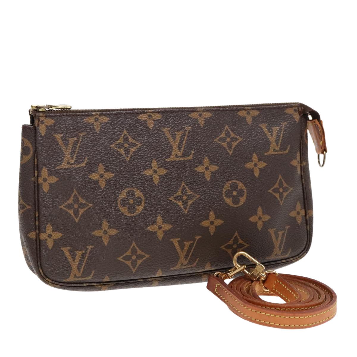 Louis Vuitton Pochette Accessoire Brown Canvas Clutch Bag (Pre-Owned) Size ONE SIZE - 12 Thumbnail
