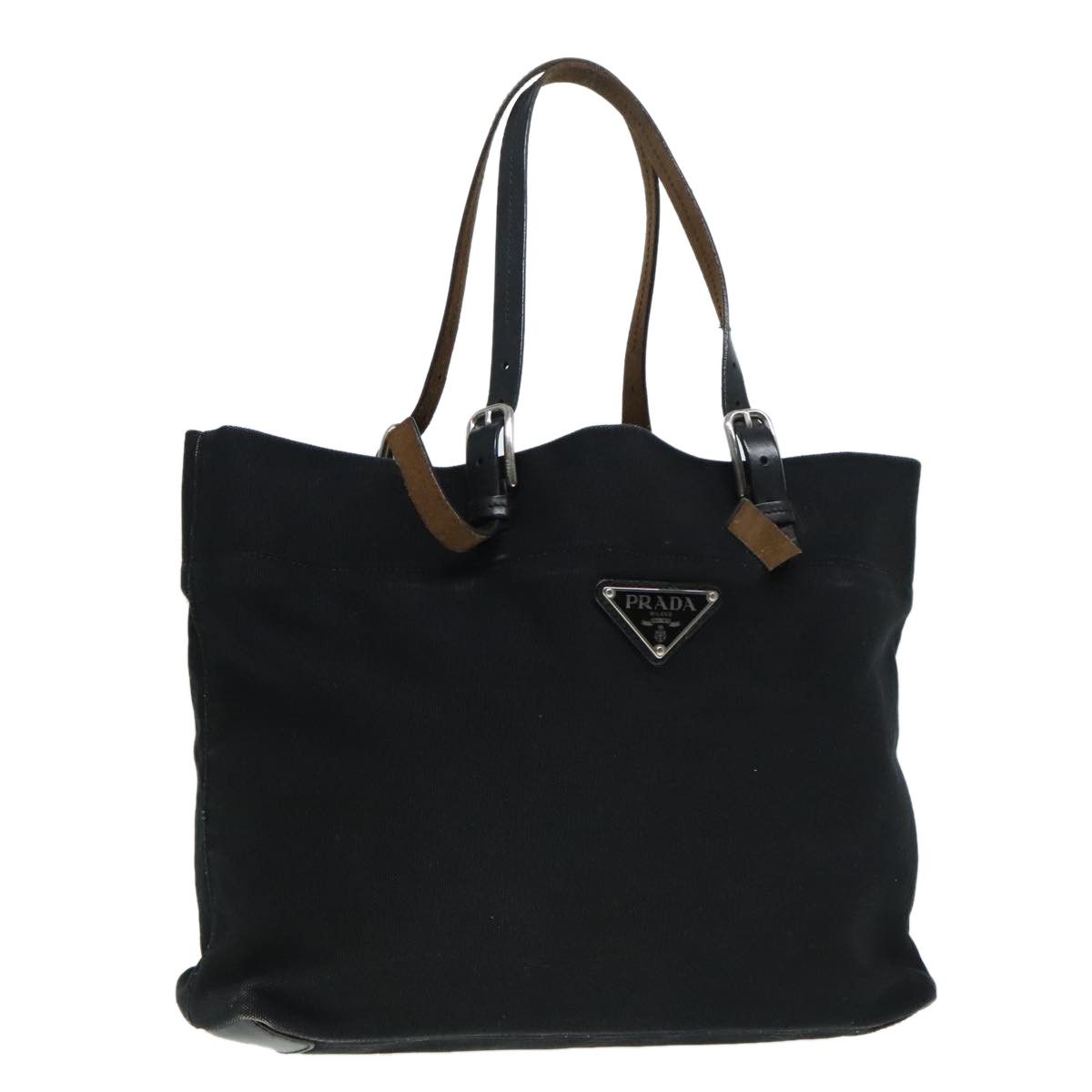 Prada Black Canvas Tote Bag (Pre-Owned) Size ONE SIZE - 16 Thumbnail