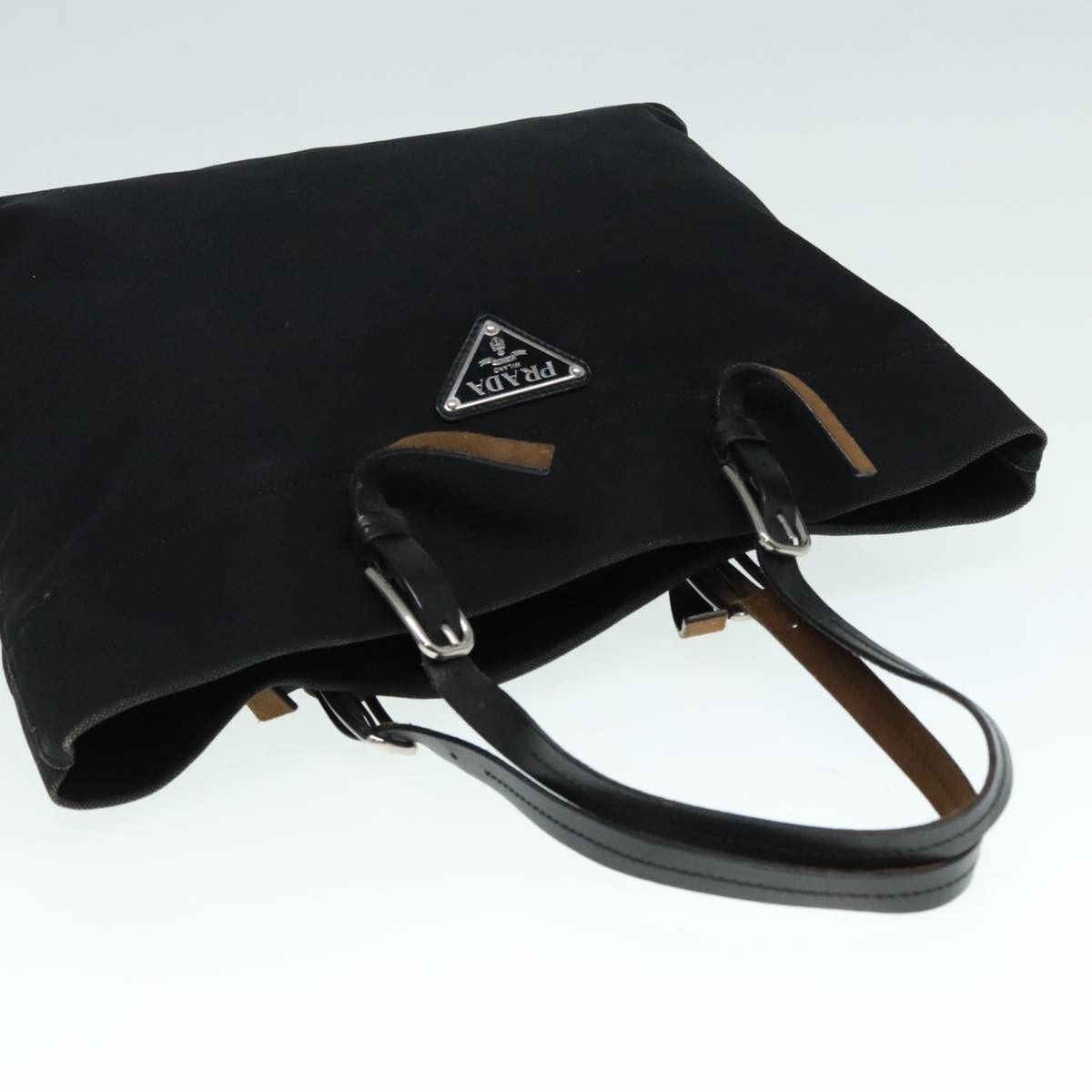 Prada Black Canvas Tote Bag (Pre-Owned) Size ONE SIZE - 17 Thumbnail