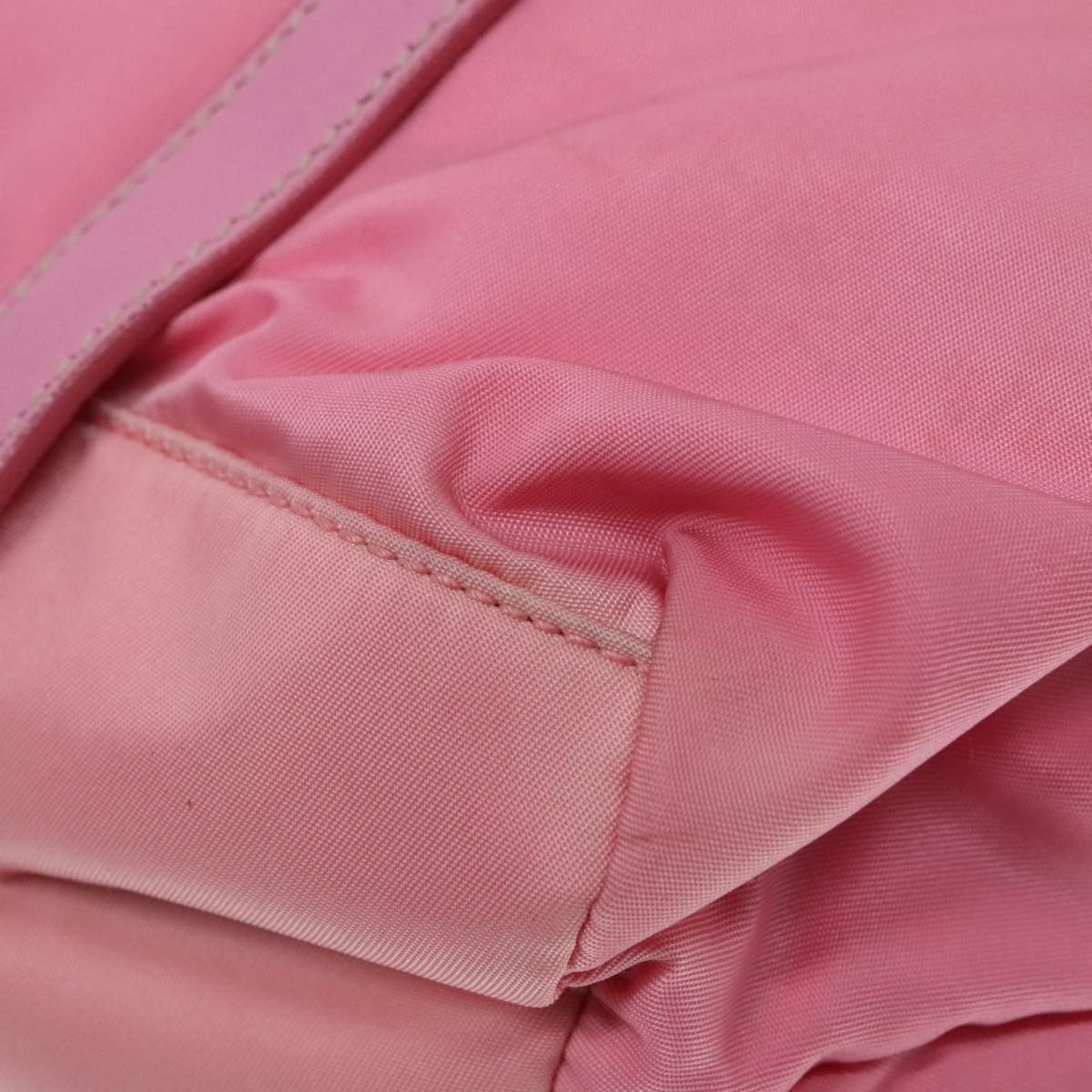 Prada Triangle Logo Pink Synthetic Tote Bag (Pre-Owned) Size ONE SIZE - 10 Thumbnail