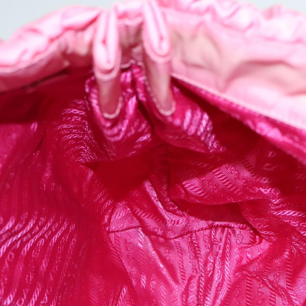 Prada Triangle Logo Pink Synthetic Tote Bag (Pre-Owned) Size ONE SIZE - 20 Thumbnail