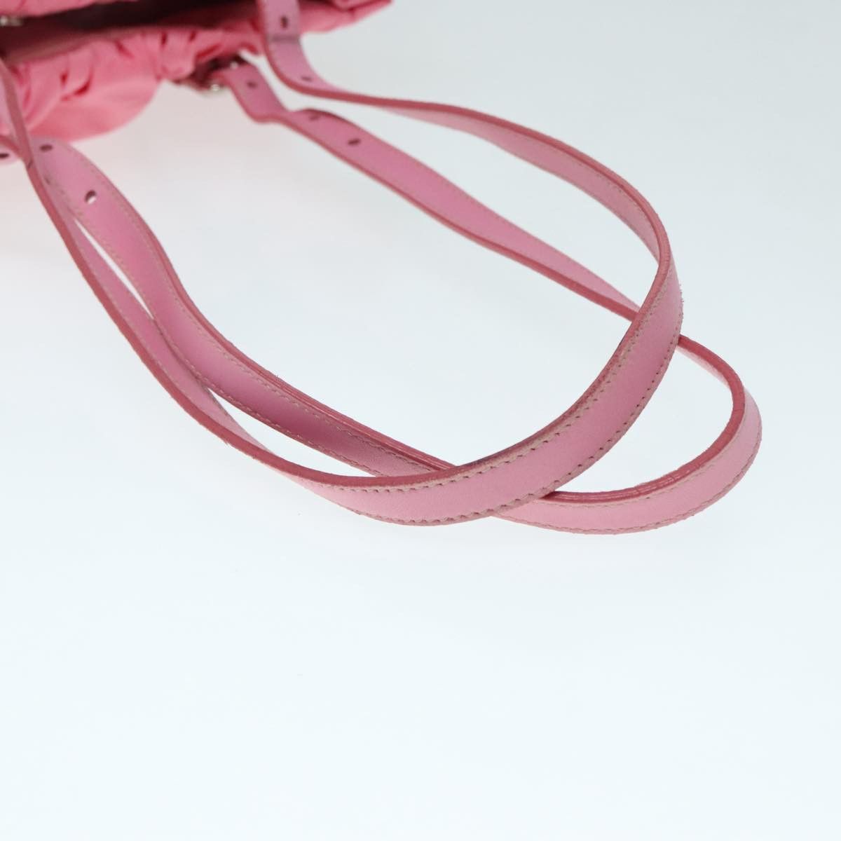 Prada Triangle Logo Pink Synthetic Tote Bag (Pre-Owned) Size ONE SIZE - 5 Thumbnail