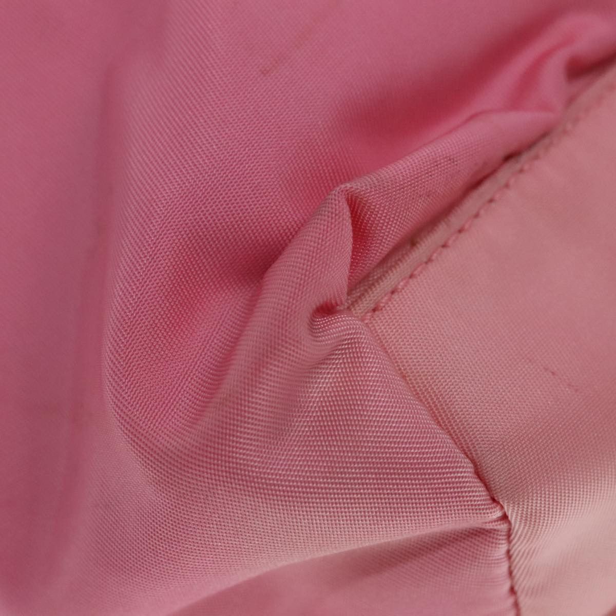 Prada Triangle Logo Pink Synthetic Tote Bag (Pre-Owned) Size ONE SIZE - 7 Thumbnail