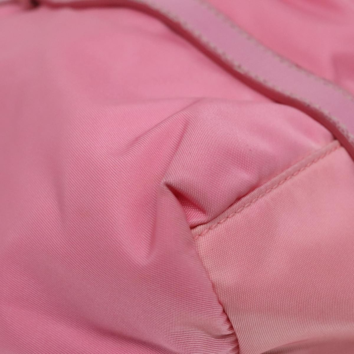 Prada Triangle Logo Pink Synthetic Tote Bag (Pre-Owned) Size ONE SIZE - 9 Thumbnail