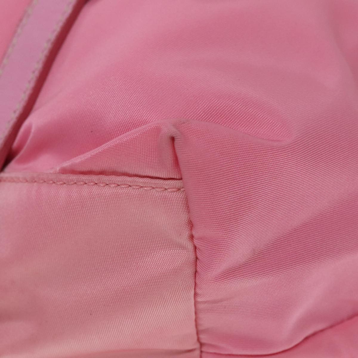 Prada Triangle Logo Pink Synthetic Tote Bag (Pre-Owned) Size ONE SIZE - 8 Thumbnail