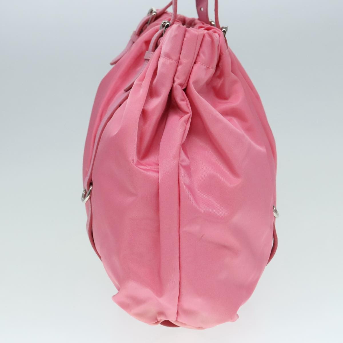 Prada Triangle Logo Pink Synthetic Tote Bag (Pre-Owned) Size ONE SIZE - 4 Thumbnail