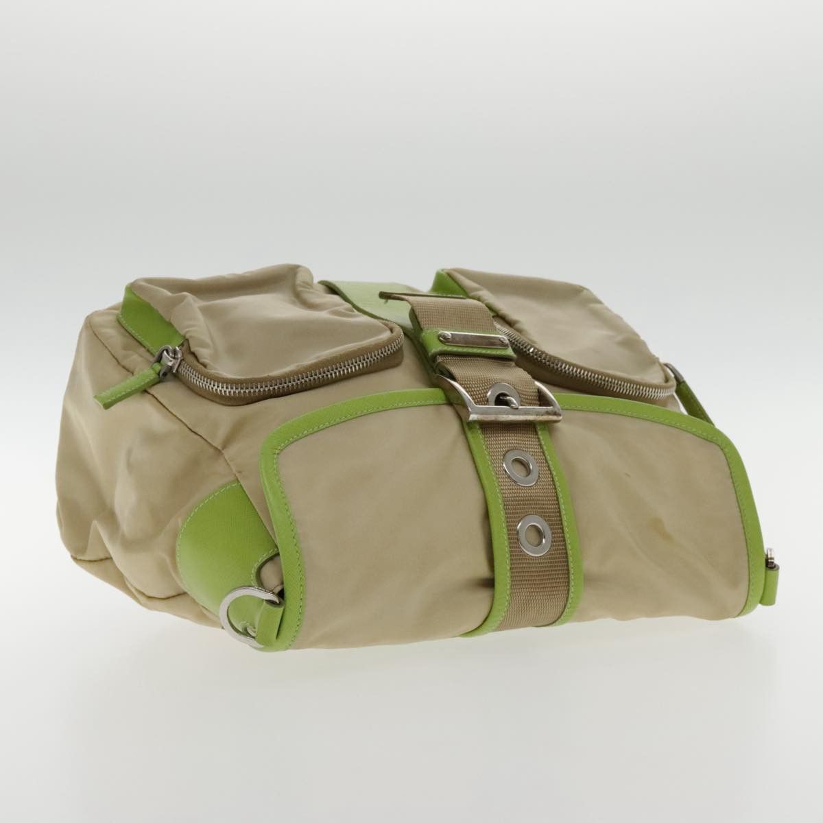 Prada Beige Canvas Shoulder Bag (Pre-Owned) Size ONE SIZE - 18 Thumbnail