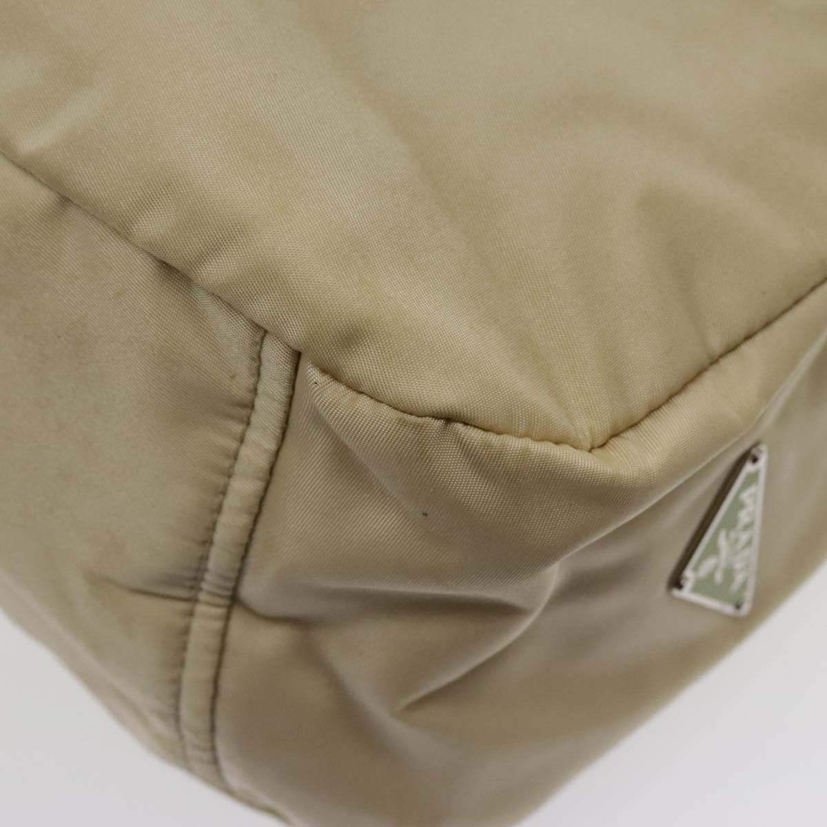 Prada Beige Canvas Shoulder Bag (Pre-Owned) Size ONE SIZE - 6 Thumbnail