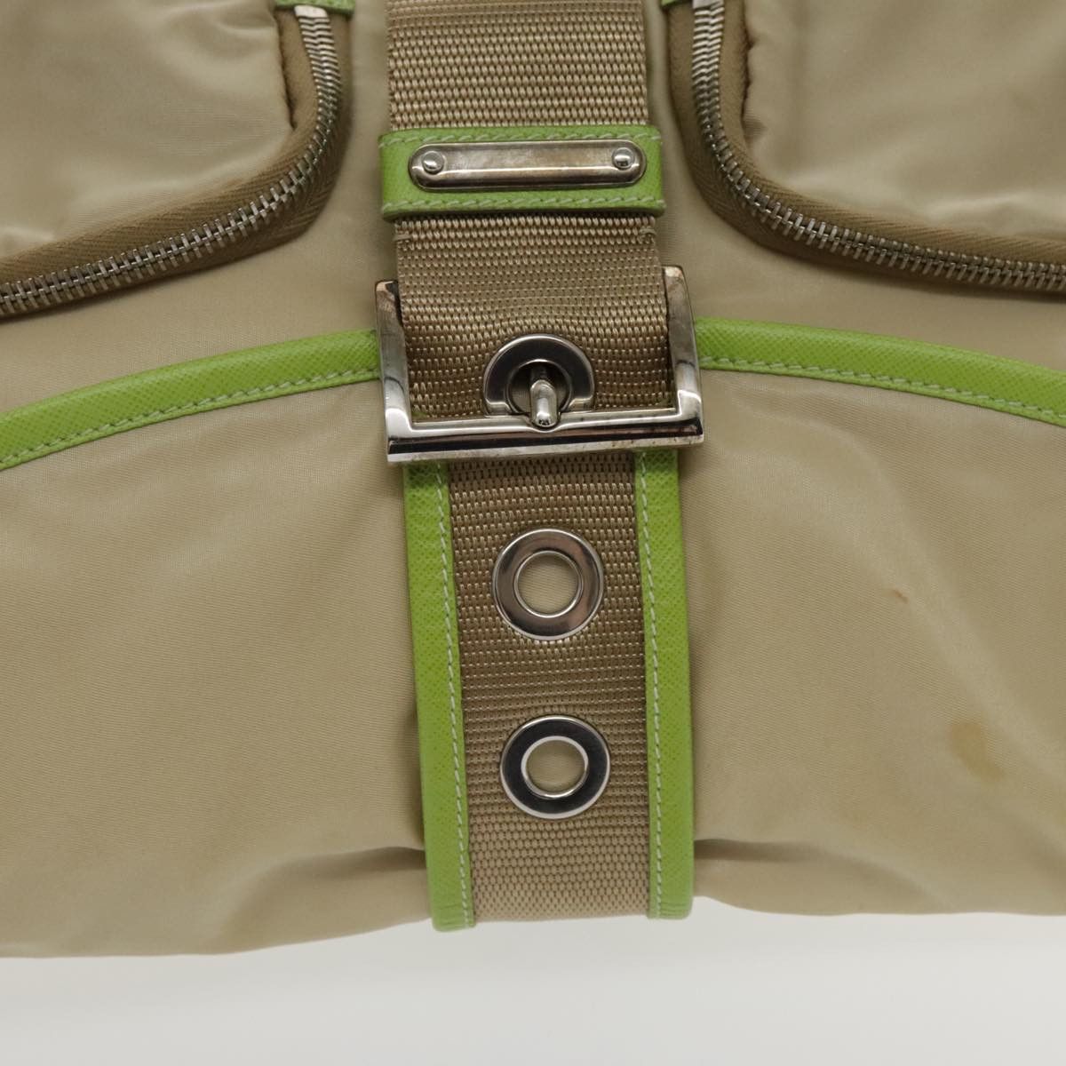 Prada Beige Canvas Shoulder Bag (Pre-Owned) Size ONE SIZE - 9 Thumbnail