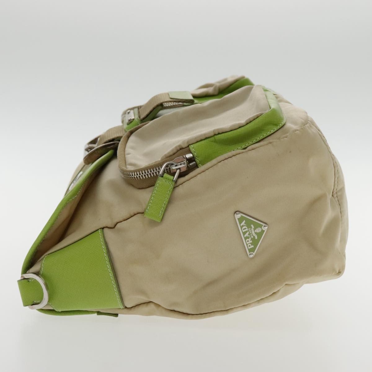 Prada Beige Canvas Shoulder Bag (Pre-Owned) Size ONE SIZE - 3 Thumbnail