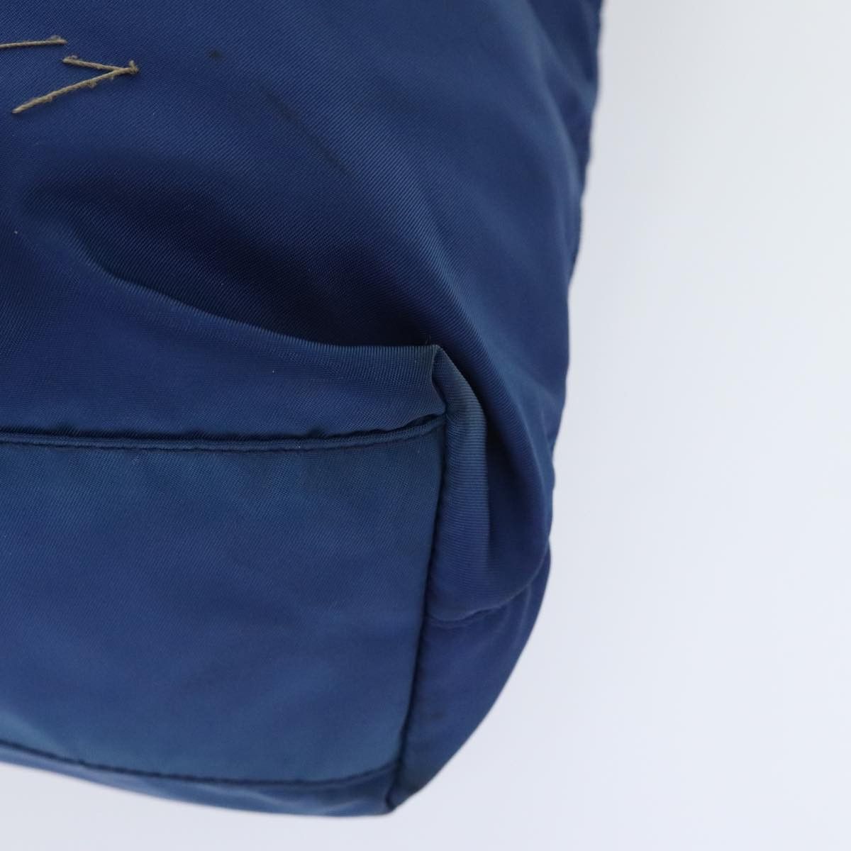 Prada Triangle Logo Blue Synthetic Tote Bag (Pre-Owned) Size ONE SIZE - 7 Thumbnail