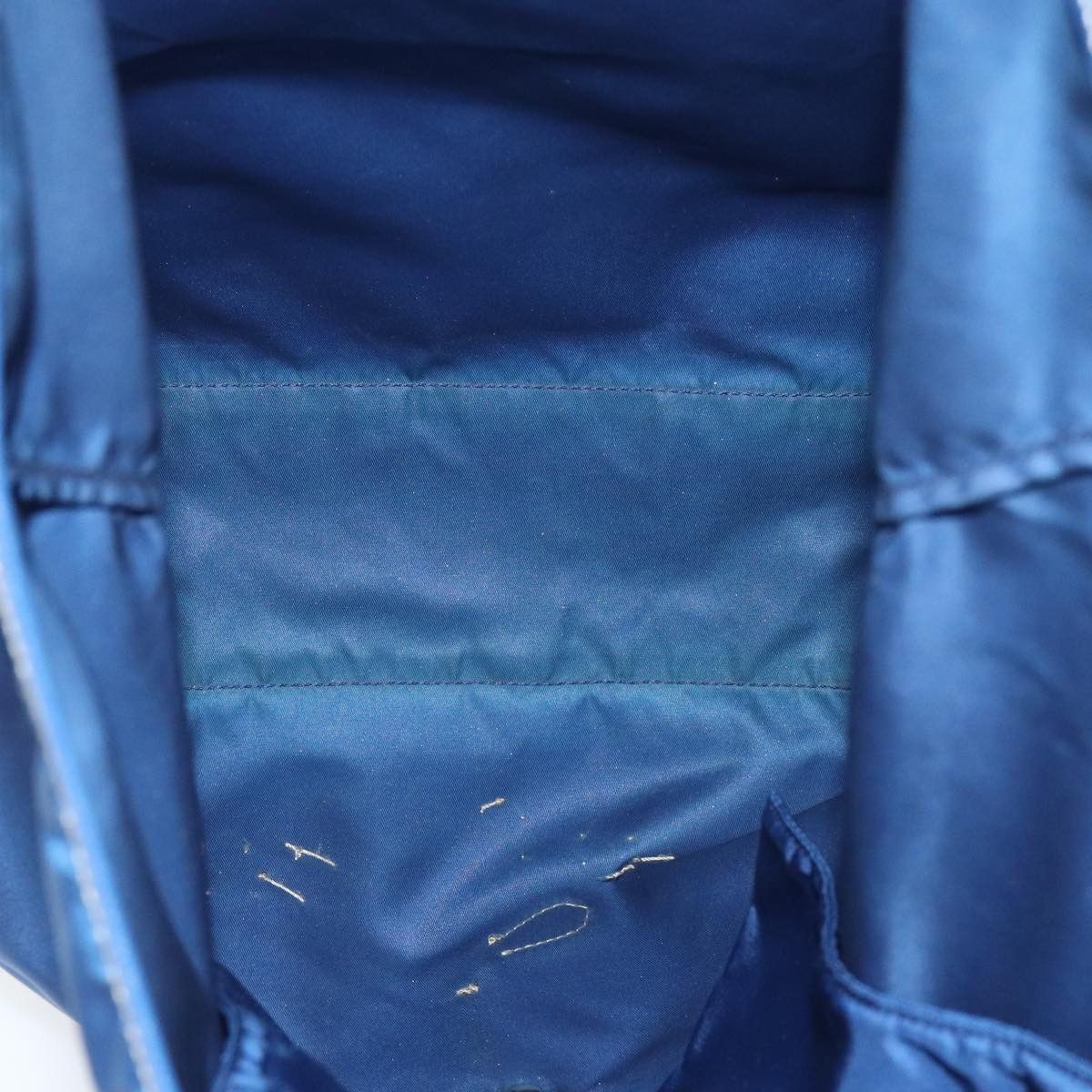 Prada Triangle Logo Blue Synthetic Tote Bag (Pre-Owned) Size ONE SIZE - 11 Thumbnail