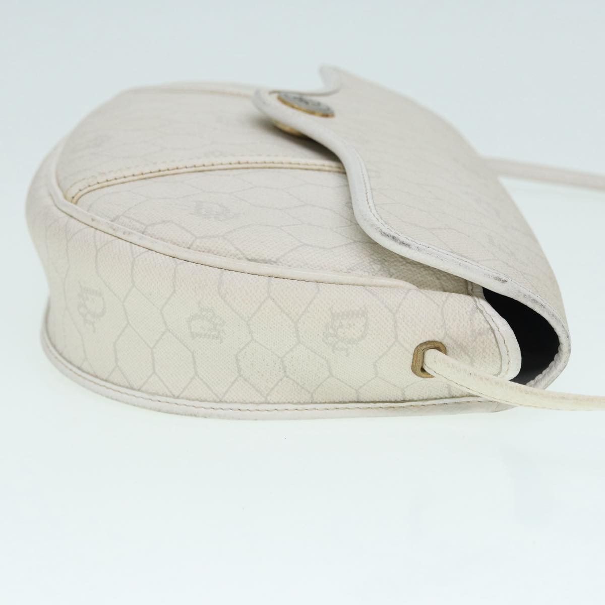 Dior Honeycomb White Canvas Shoulder Bag (Pre-Owned) Size ONE SIZE - 3 Thumbnail