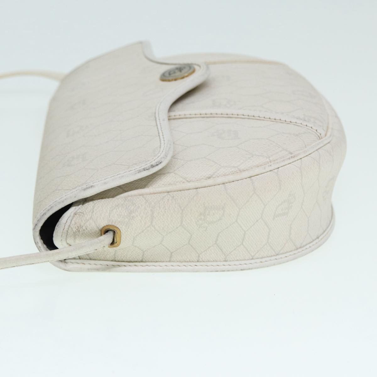 Dior Honeycomb White Canvas Shoulder Bag (Pre-Owned) Size ONE SIZE - 4 Thumbnail