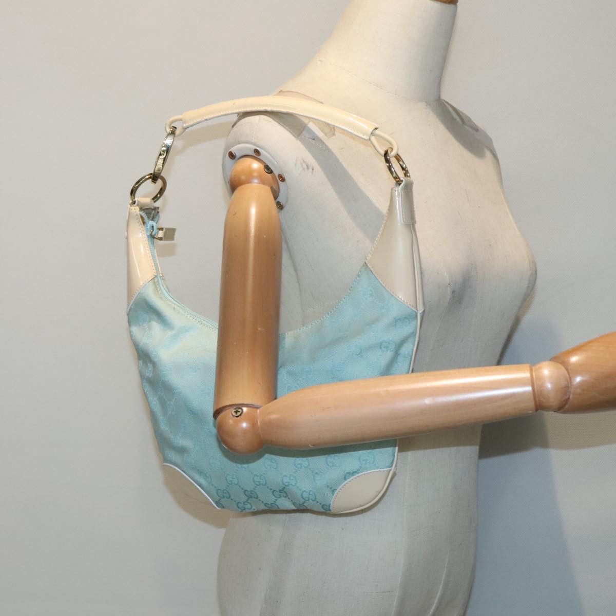 Gucci Blue Canvas Shoulder Bag (Pre-Owned) Size ONE SIZE - 19 Thumbnail